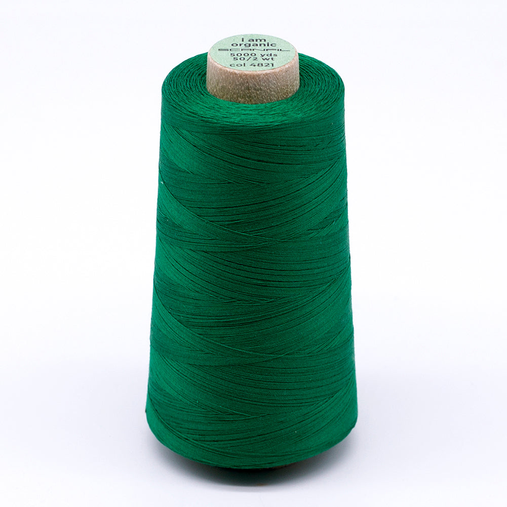 SCANFIL® 50wt Organic Pima Cotton Thread 5000 yd Cones - 4821 Jolly Green - Joann Fabrics