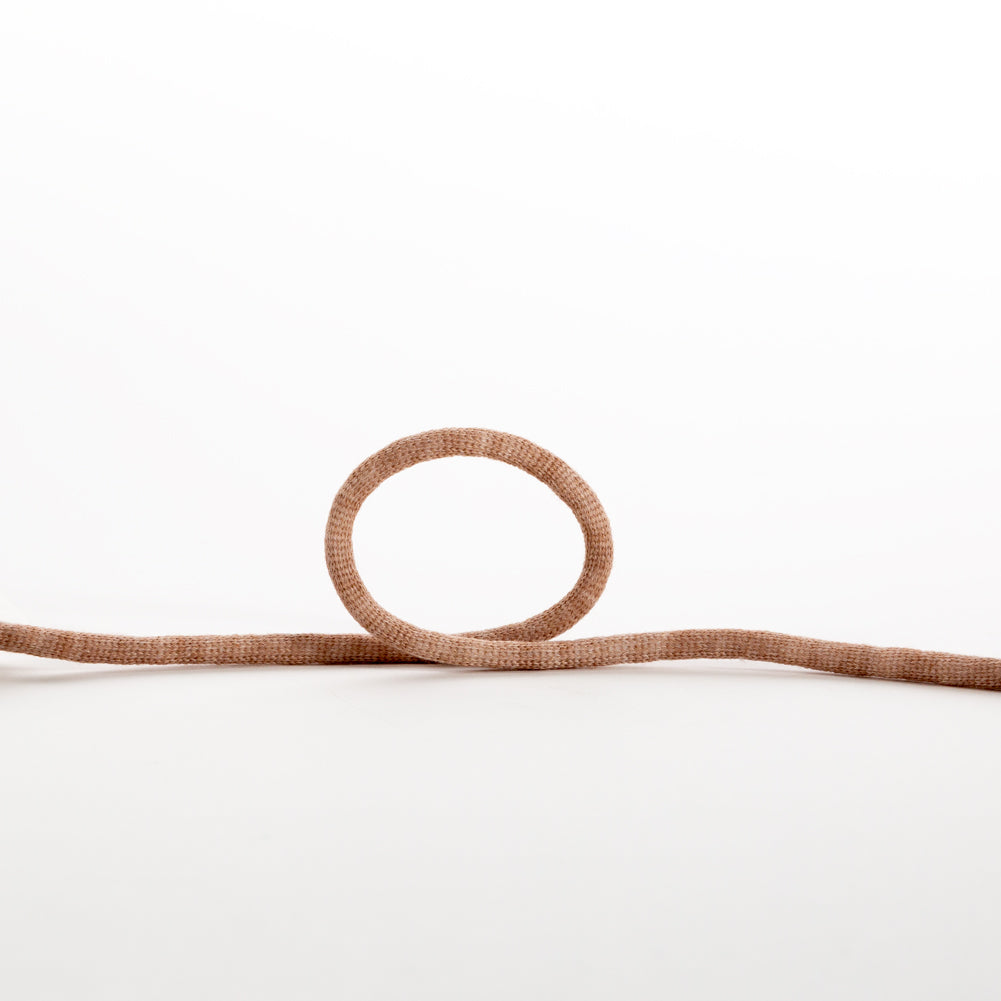 Italian Light Brown Wool Drawstring Trimming - 0.25
