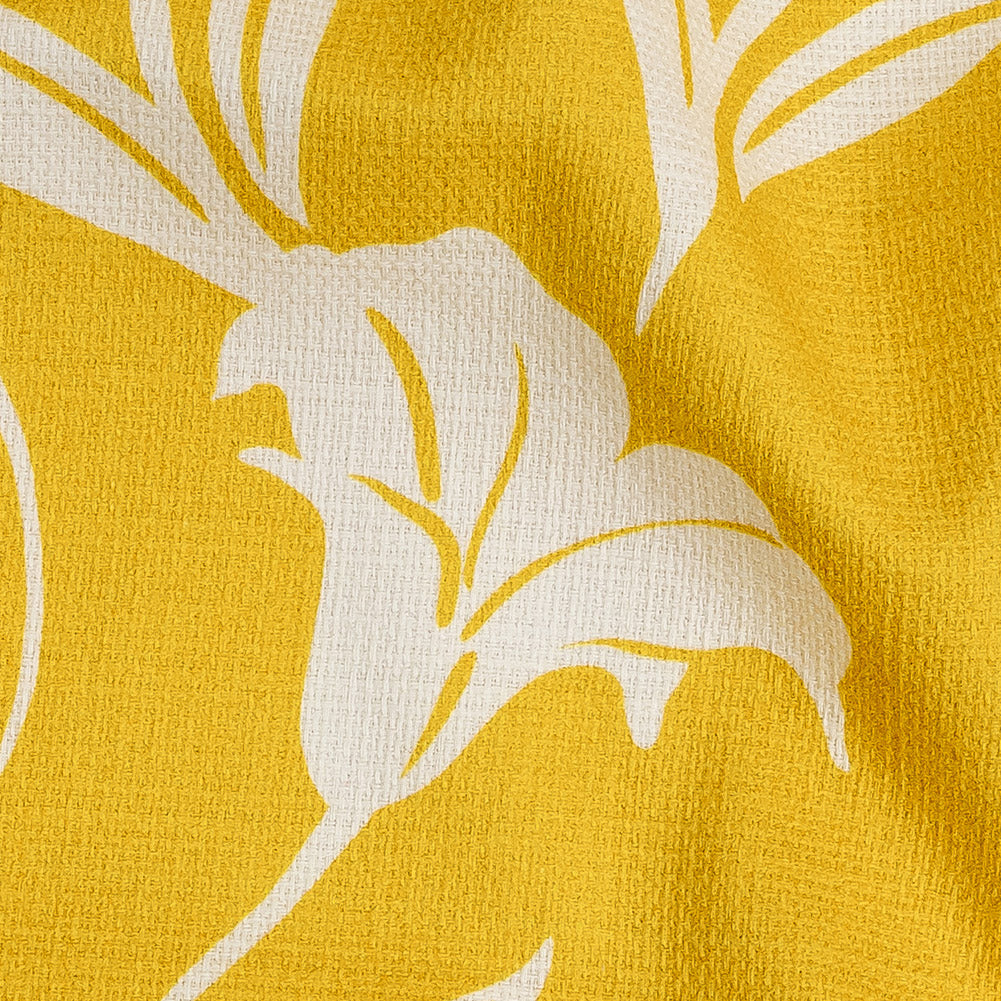 Mood Exclusive Yellow Bellflower Breeze Stretch Cotton Woven - Joann Fabrics