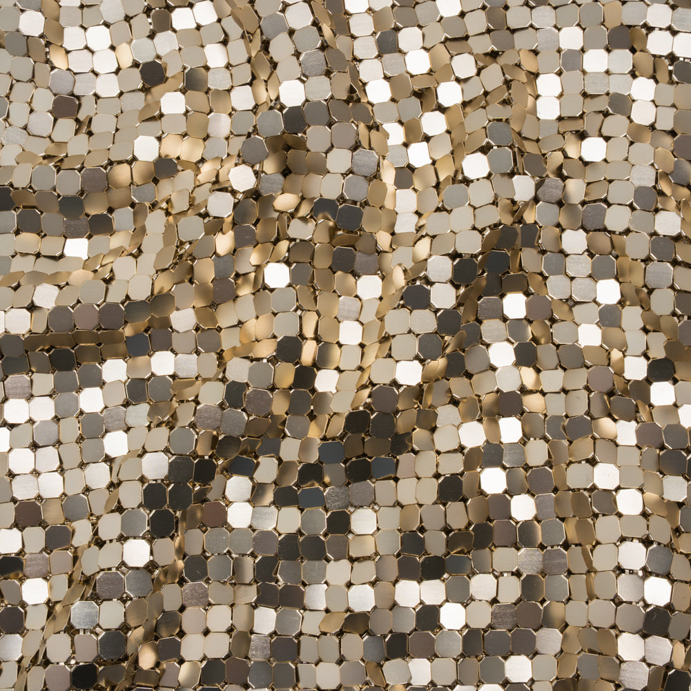 Aluminum Chainmail Fabric, 8mm Tubular - Gold - Joan Collection - Joann Fabrics