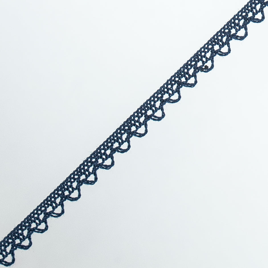 Navy European Crochet Trim - 0.25