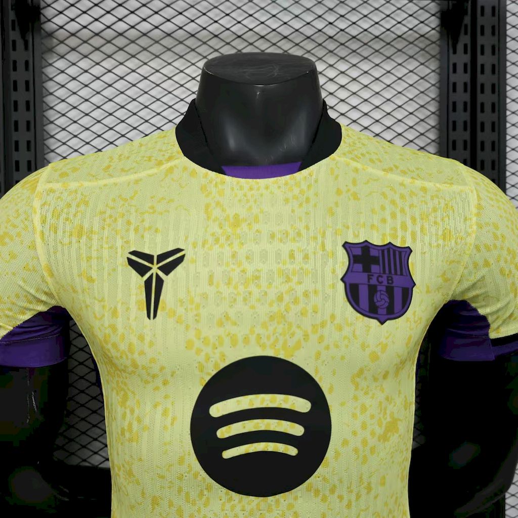 2025/2026 Player Version Barcelona  Away Mamba Series Kobe Bryant Joint Edition Football Jersey 1:1 Thai quality