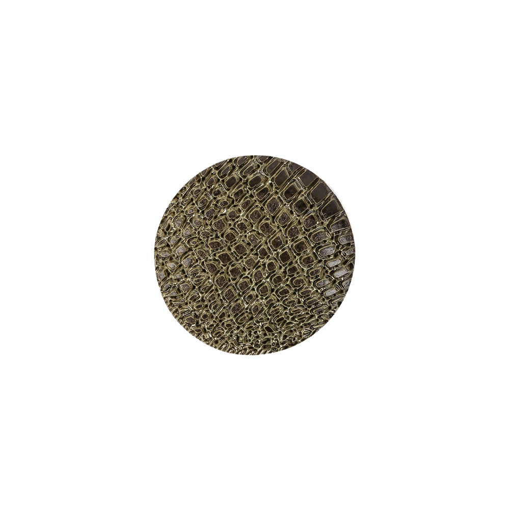 Olive Alligator Pattern Shank Back Plastic Button - 24L/15mm - Joann Fabrics