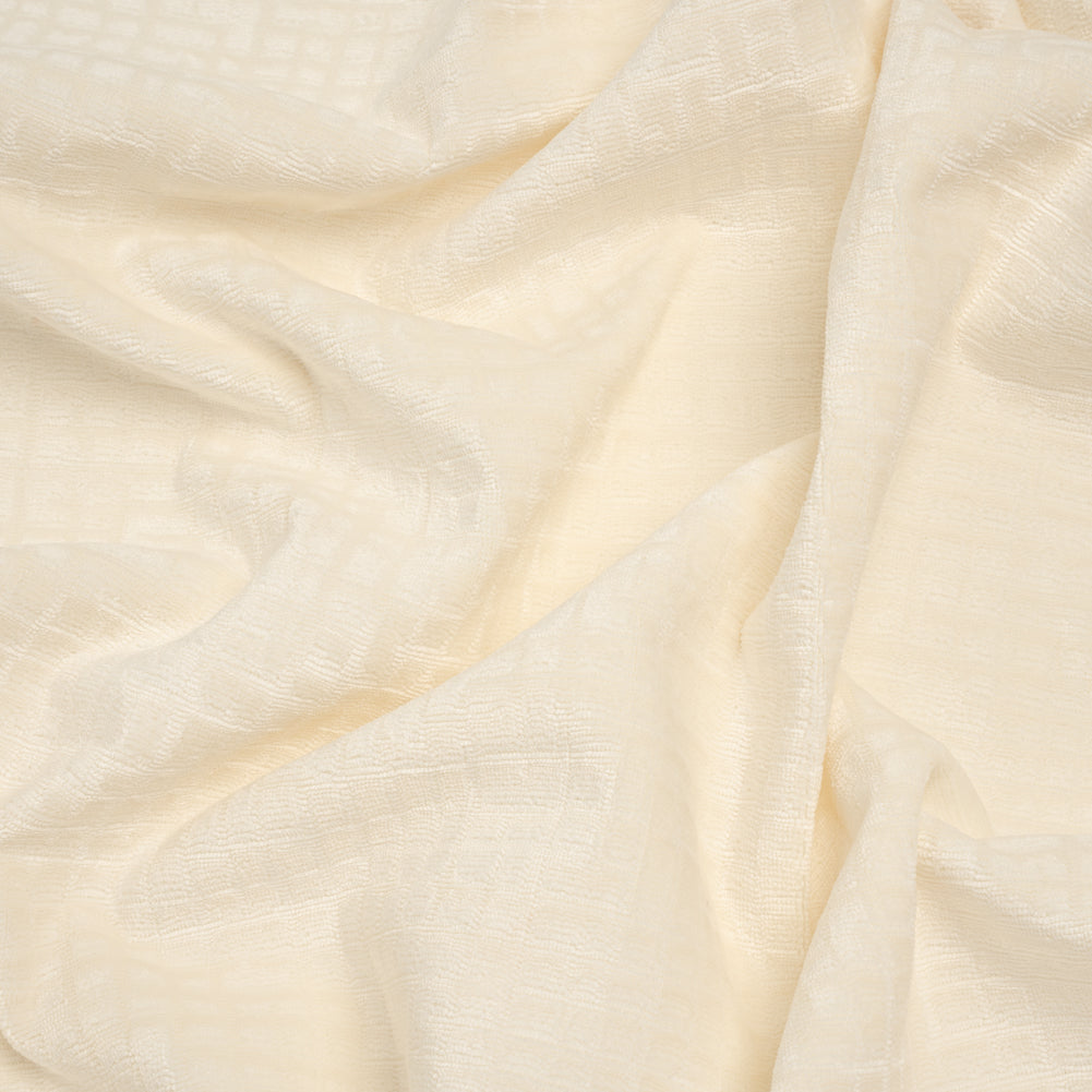 Polyester Upholstery Chenille - Cloud Dancer Grid Texture - Carolina Collection - Joann Fabrics
