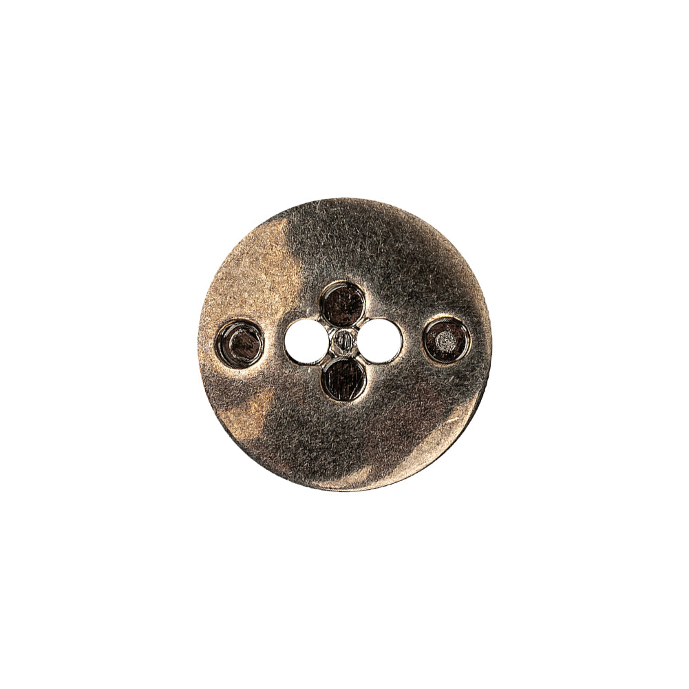 Italian Gunmetal Circles Textured 2-Hole Metal Whistle Button - 28L/18mm - Joann Fabrics