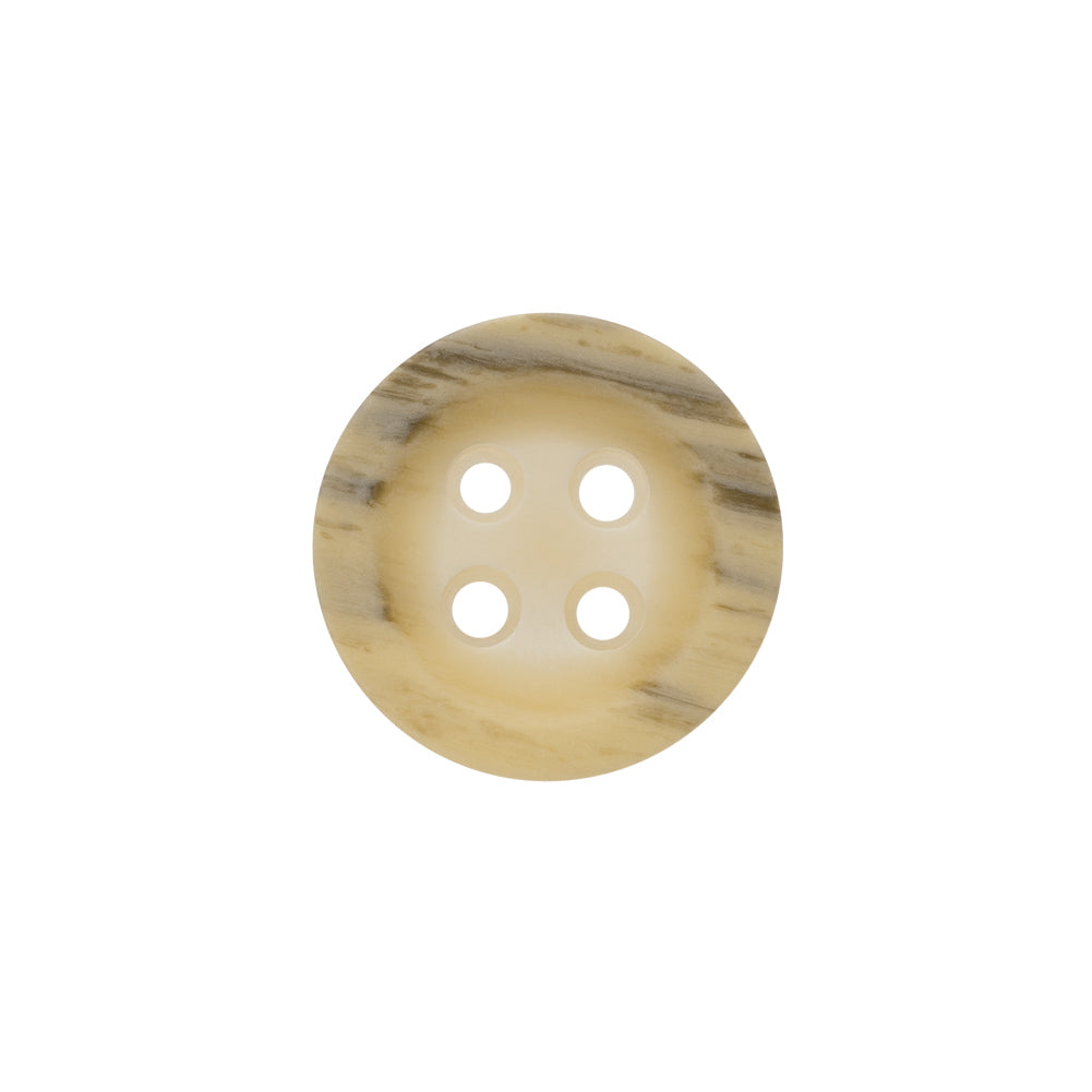 Plastic 4-Hole Button - 28L/18mm - Beige and Gray Striated - Joann Fabrics