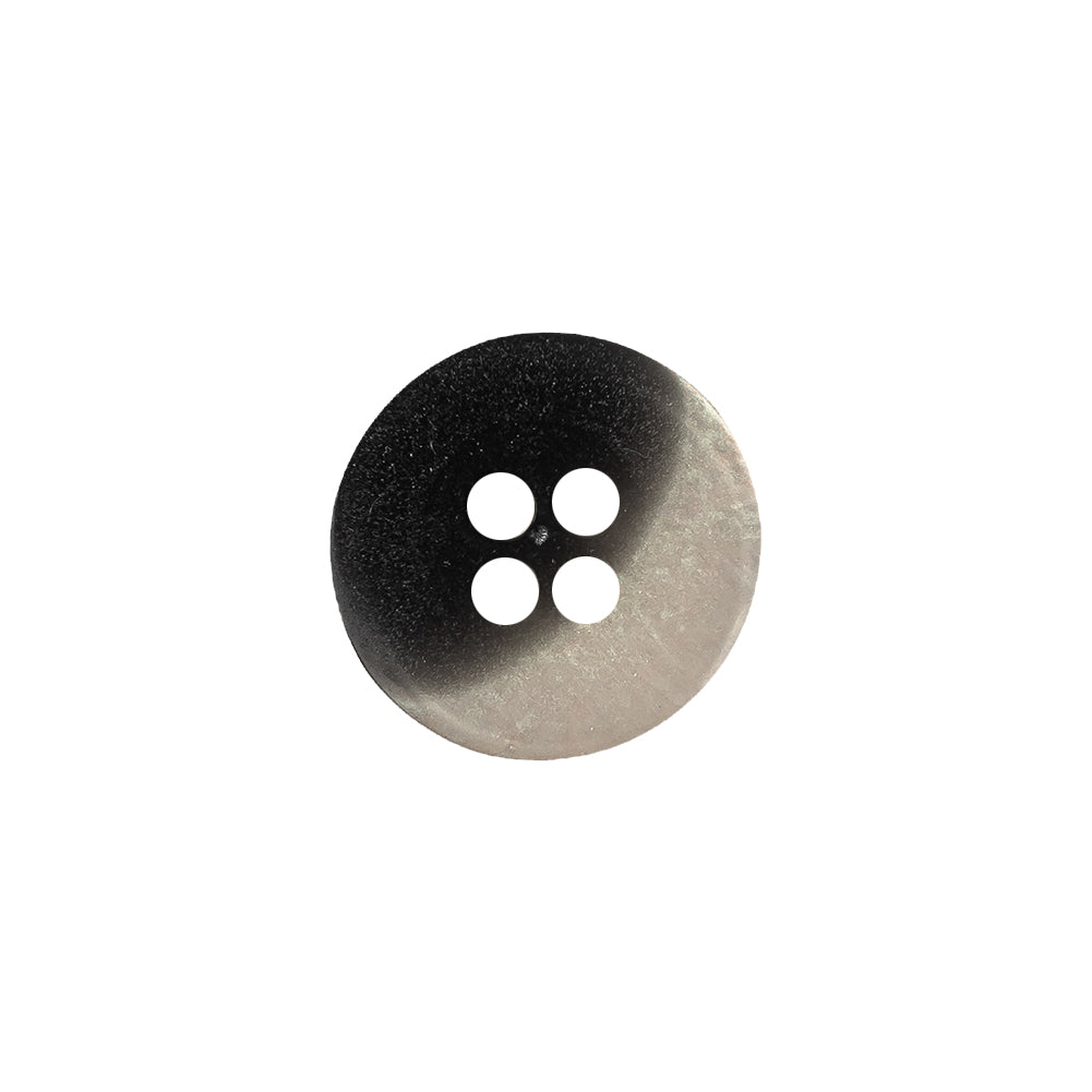 Plastic 4-Hole Button - 24L/15mm - Silvery Gray Iridescent Striations - Joann Fabrics