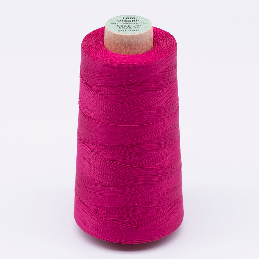 SCANFIL® 50wt Organic Pima Cotton Thread 5000 yd Cones - 4811 Love Potion - Joann Fabrics
