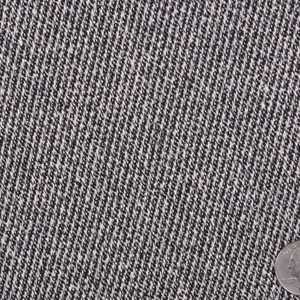 Italian Black, White and December Sky Heathered Wool Twill - Joann Fabrics