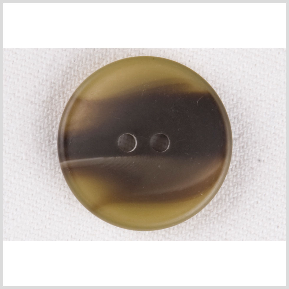 Plastic 2-Hole Button - 28L/18mm - Olive Green and Dark Brown Drifting Smoke - Joann Fabrics