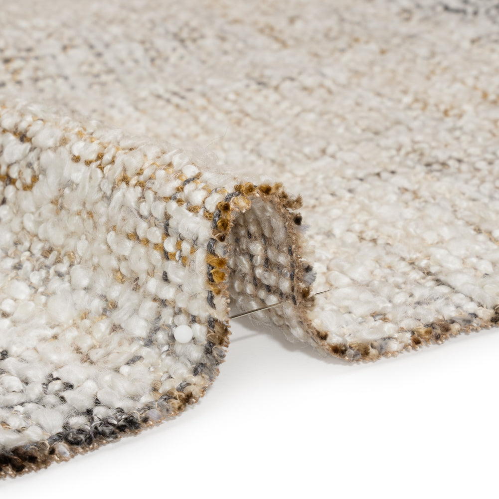 Snow, Brown and Gray Mottled Upholstery Boucle - Joann Fabrics