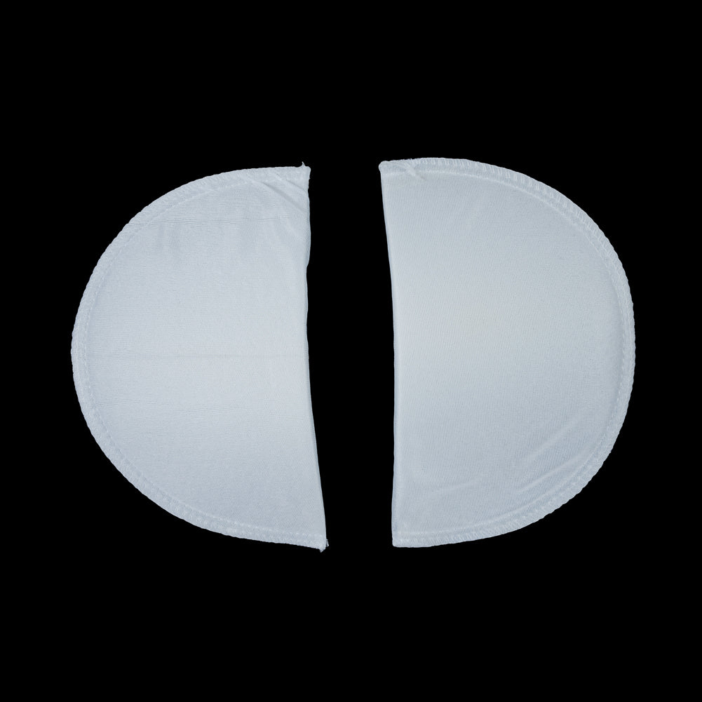 Foam Shoulder Pads Covered with White Polyester - 7