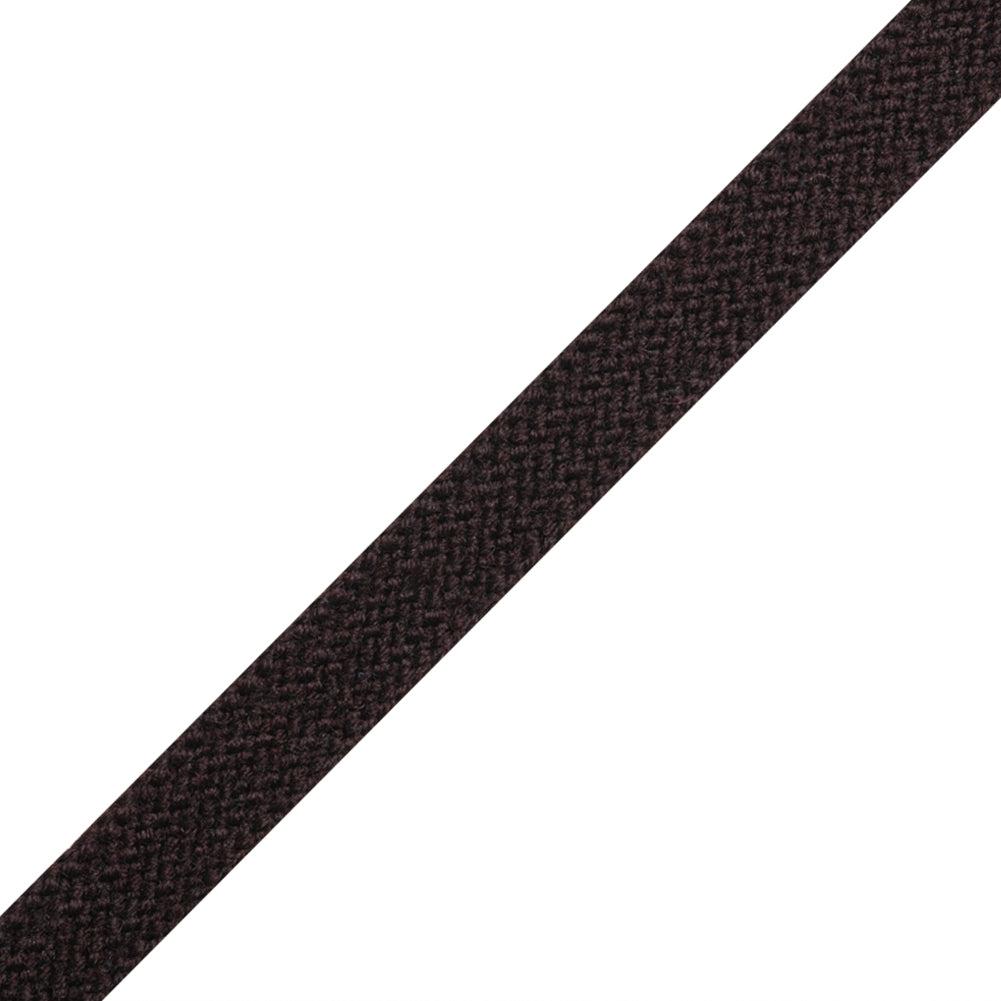 Chocolate Wool Braided Tape - 0.5