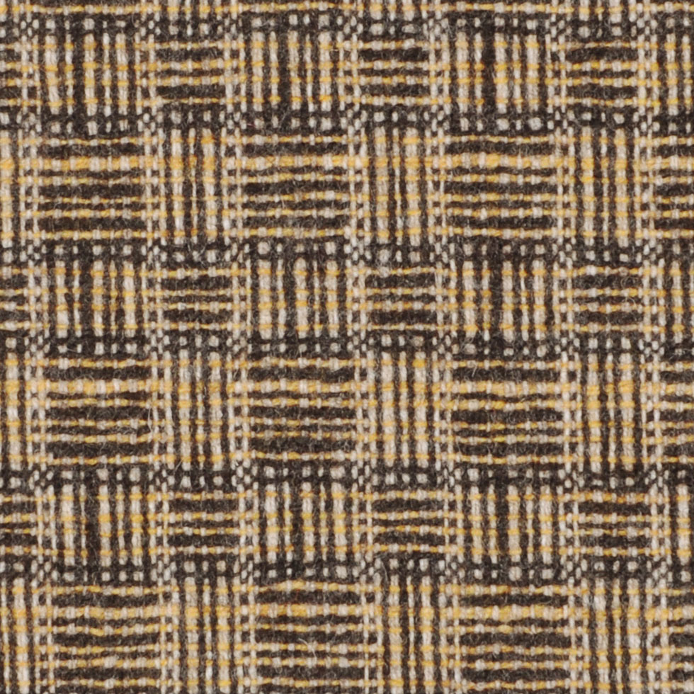 Italian Charcoal/Pastel Yellow/Off-White Checks Wool Suiting - Joann Fabrics
