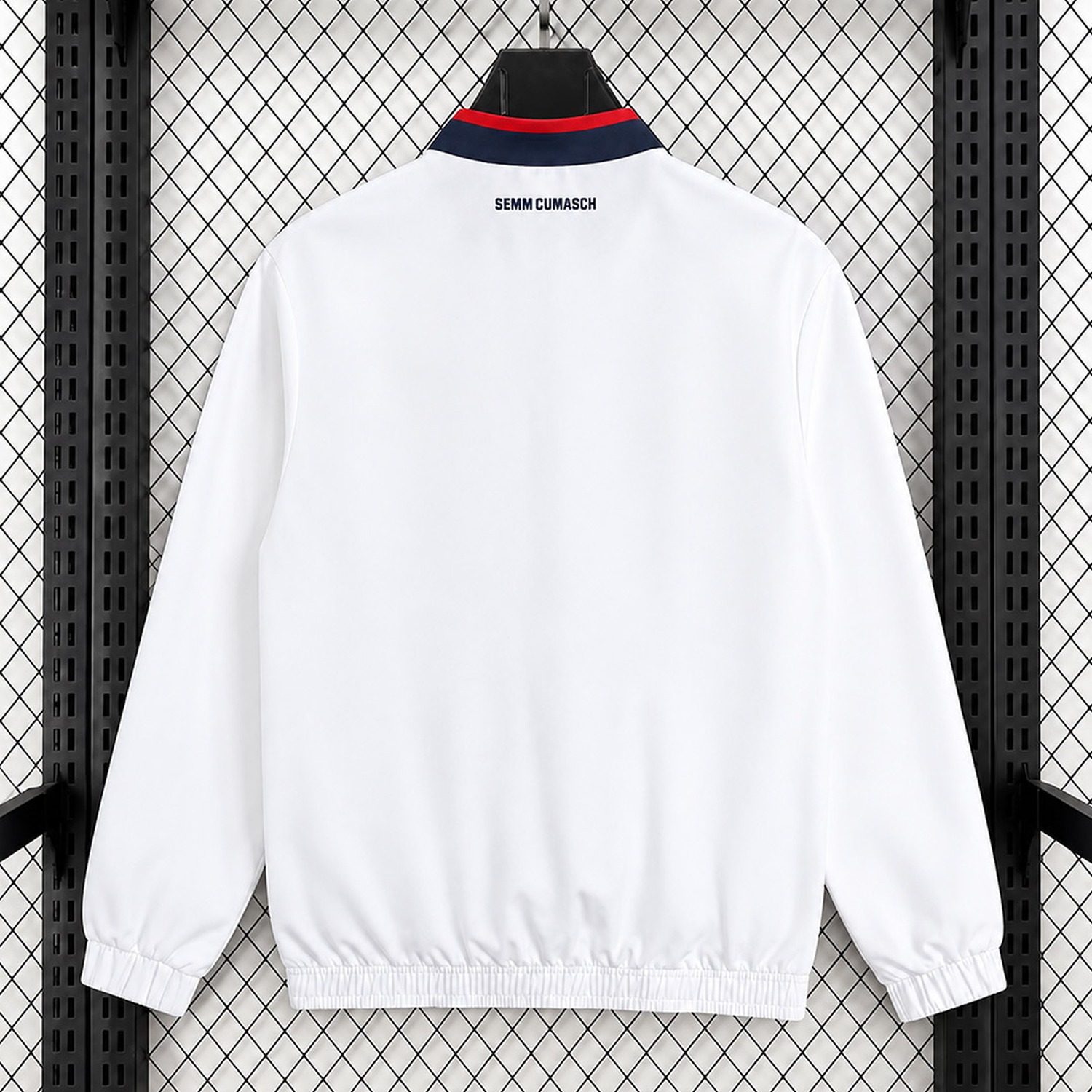 Como 26-27 White Windbreaker Jacket - UnitedFutballJersey