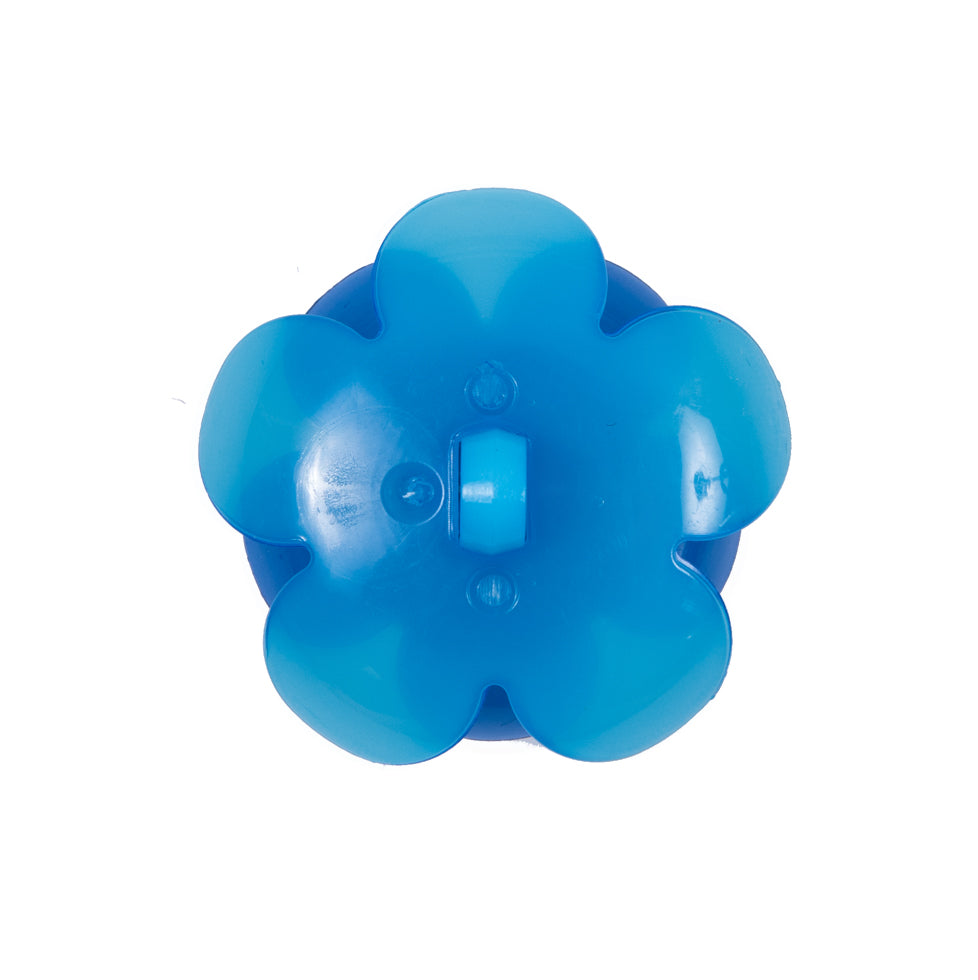 Italian Blue Floral Shank-Back Button - 40L/25.5mm - Joann Fabrics