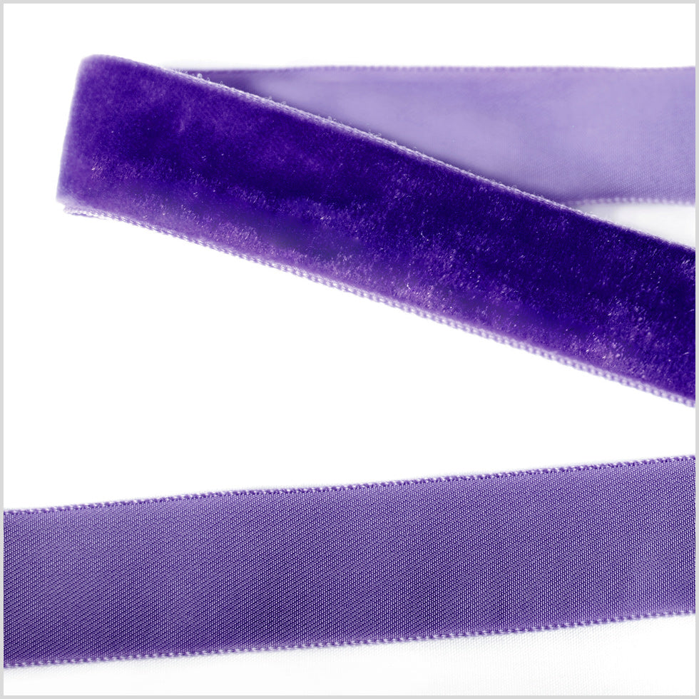 Single Faced Velvet Ribbon Made in Italy - 7/8