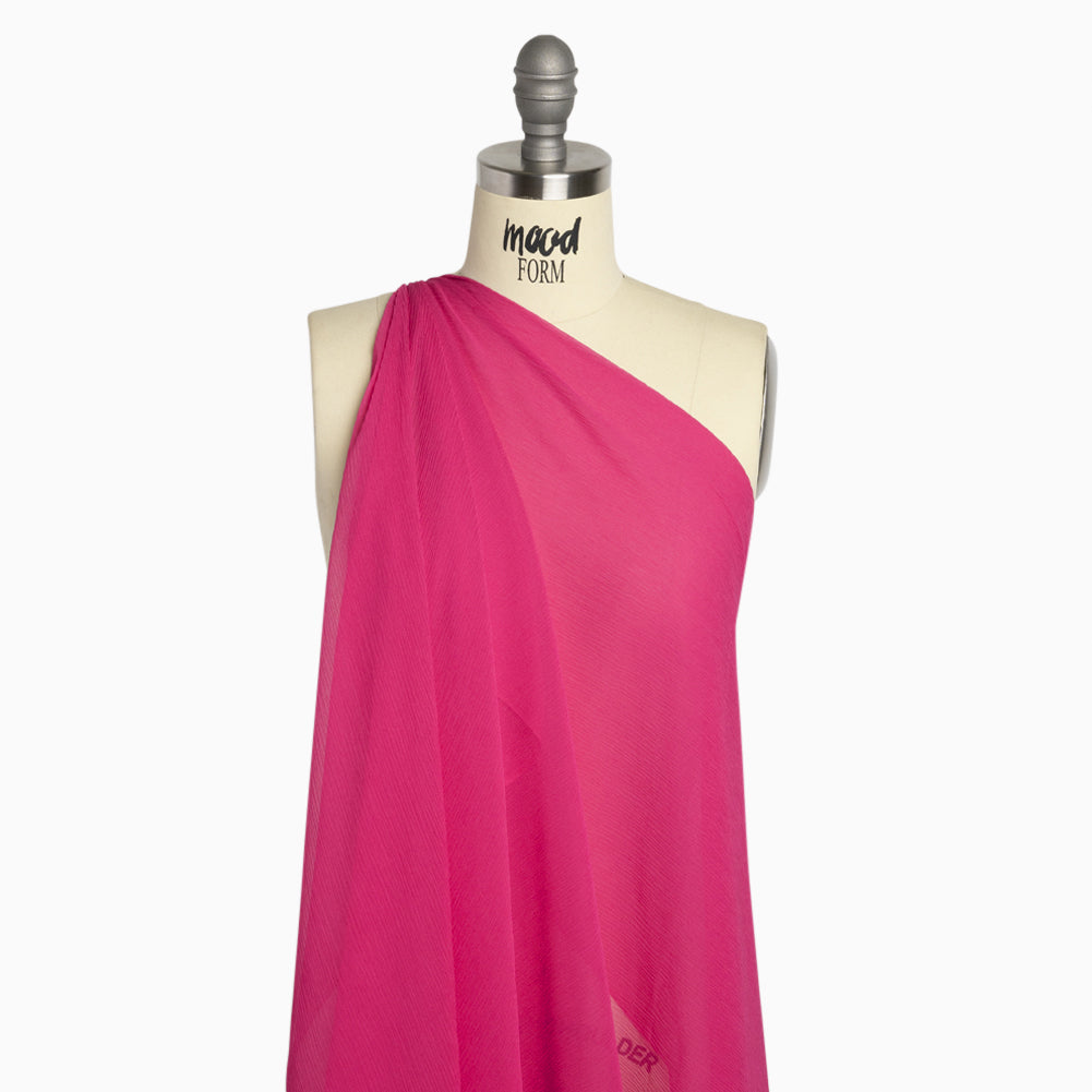Crinkled Silk Chiffon - Beetroot - Premium Collection - Joann Fabrics