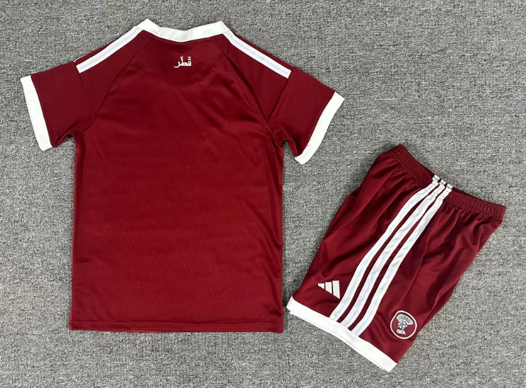 2026 Qatar National Team Home Football Shirt 1:1 Thai Quality Kids Size