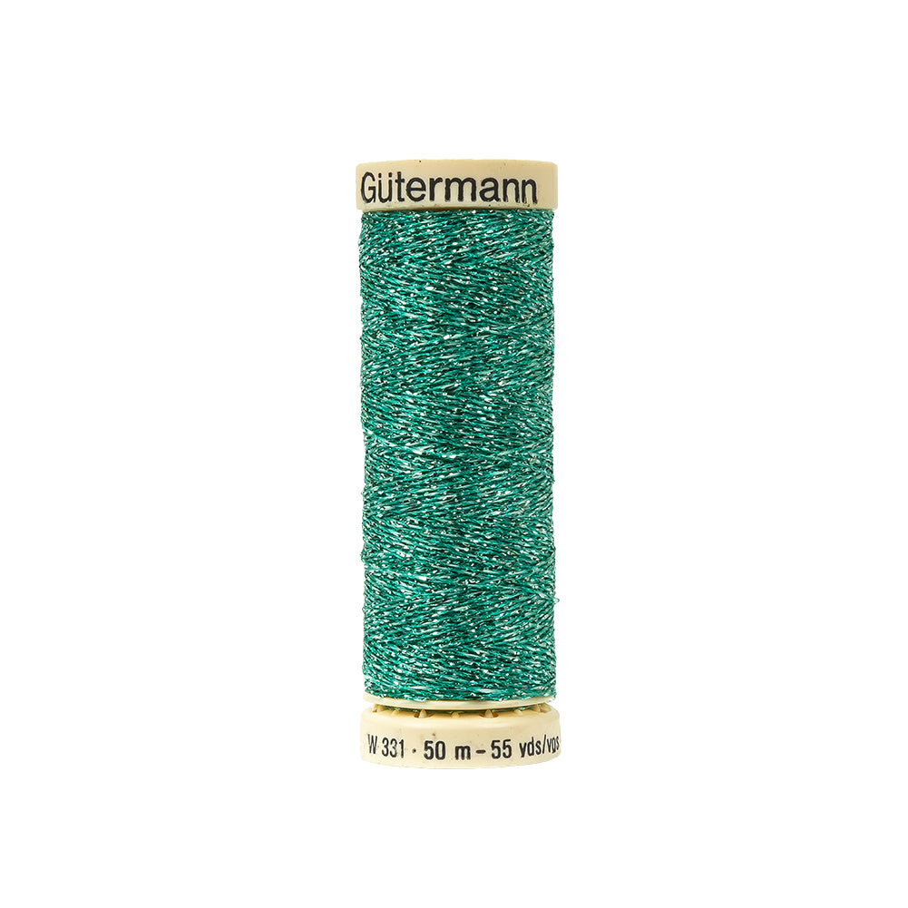 Gutermann Metallic Effect Thread 50m - 235 Aqua - Joann Fabrics