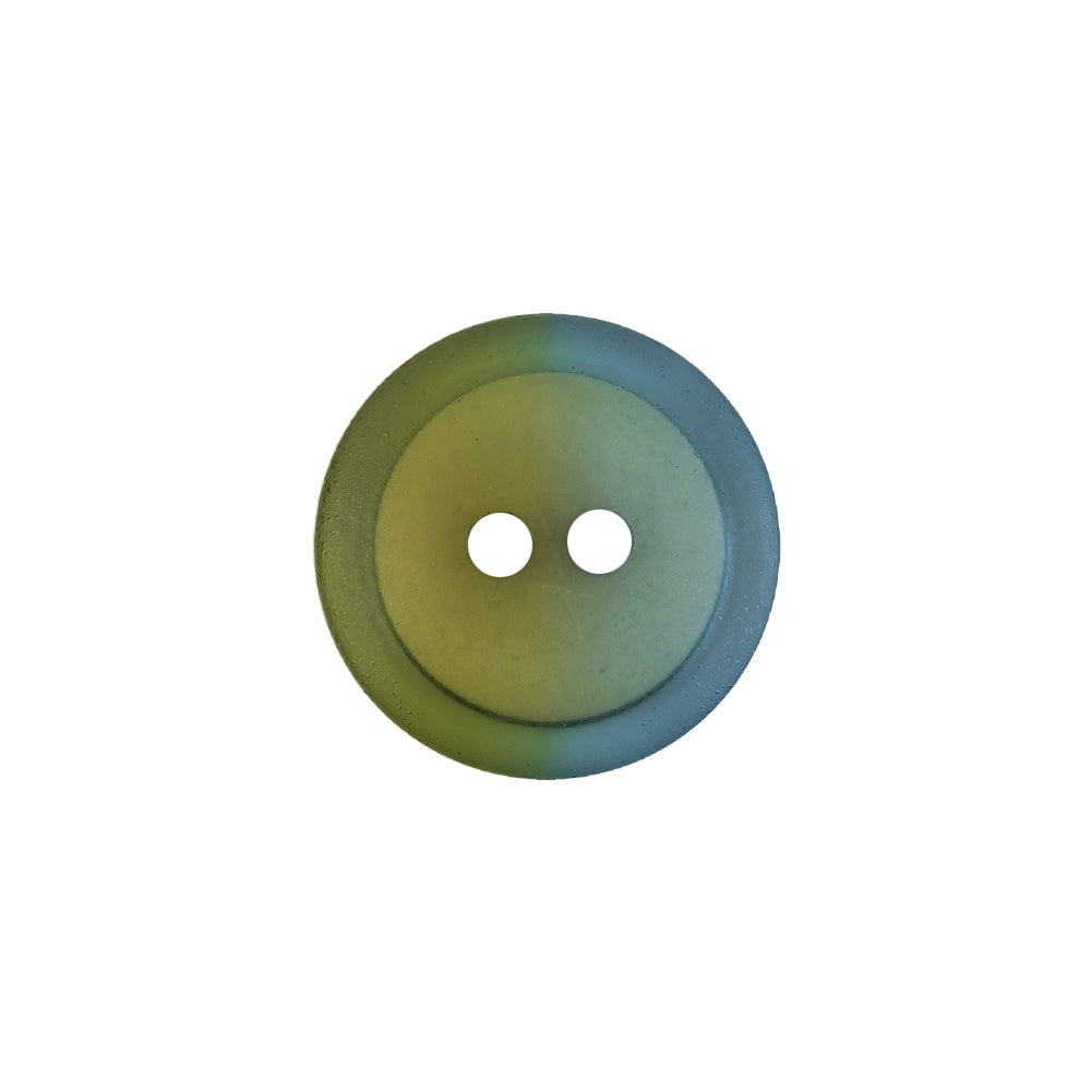 Italian Aqua Paradise and Lime 2-Hole Plastic Button - 28L/18mm - Joann Fabrics