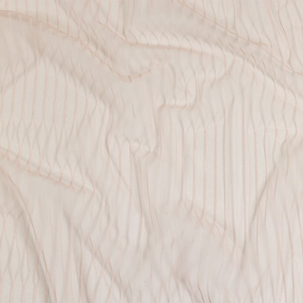 Embroidery Striped Tulle - Blush - Elsinore Collection - Joann Fabrics