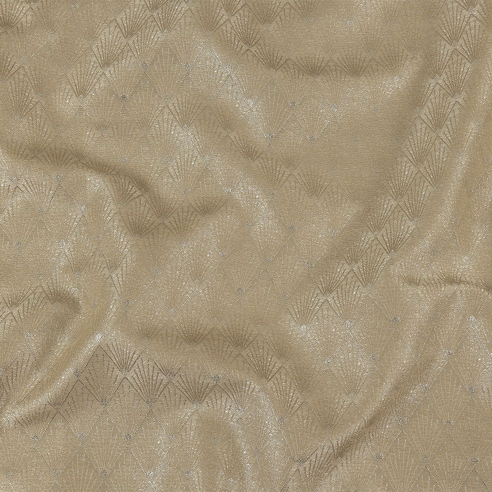 Metallic Drapery Jacquard - Champagne Digital Spots - British Imported - Joann Fabrics