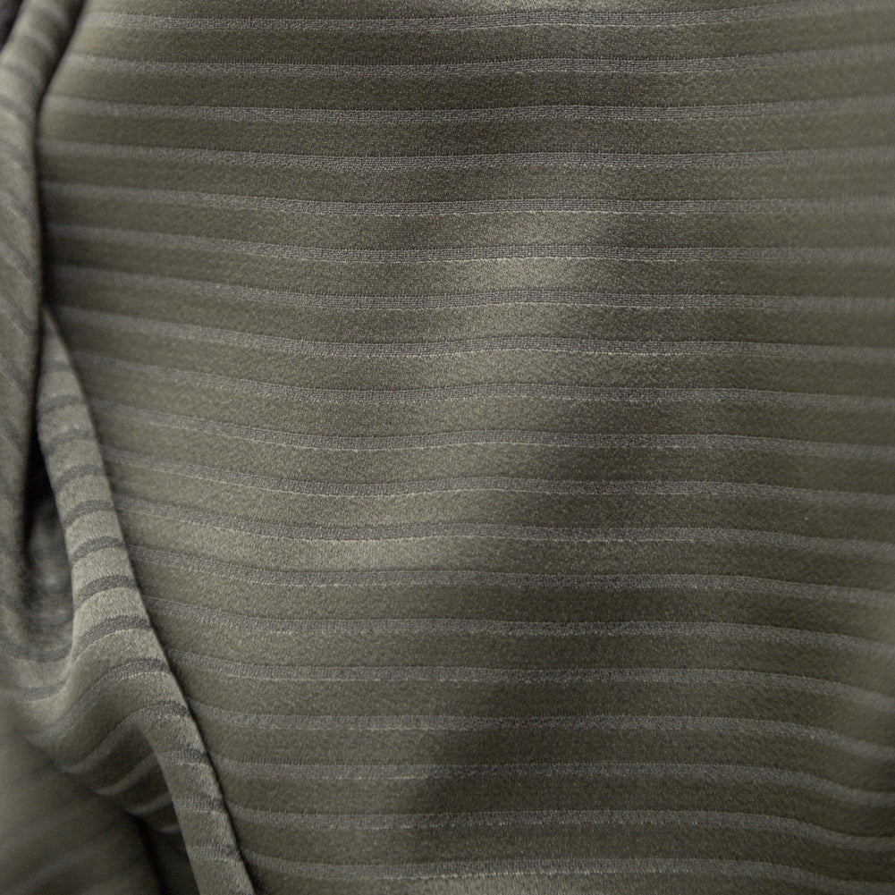 Italian Rosin Green Narrow Pencil Striped Crepe - Joann Fabrics