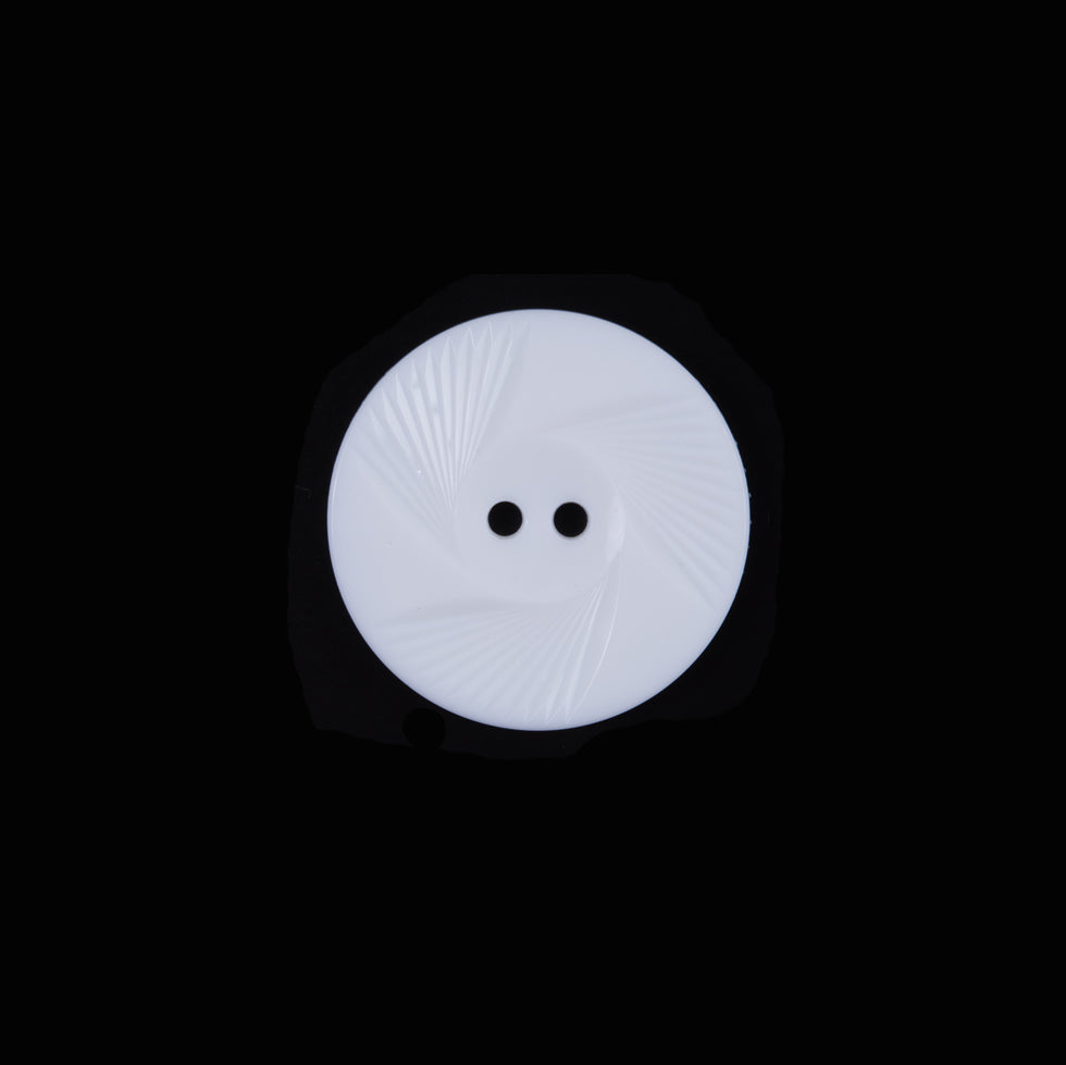 Italian White Textural Plastic Button - 24L/15mm - Joann Fabrics