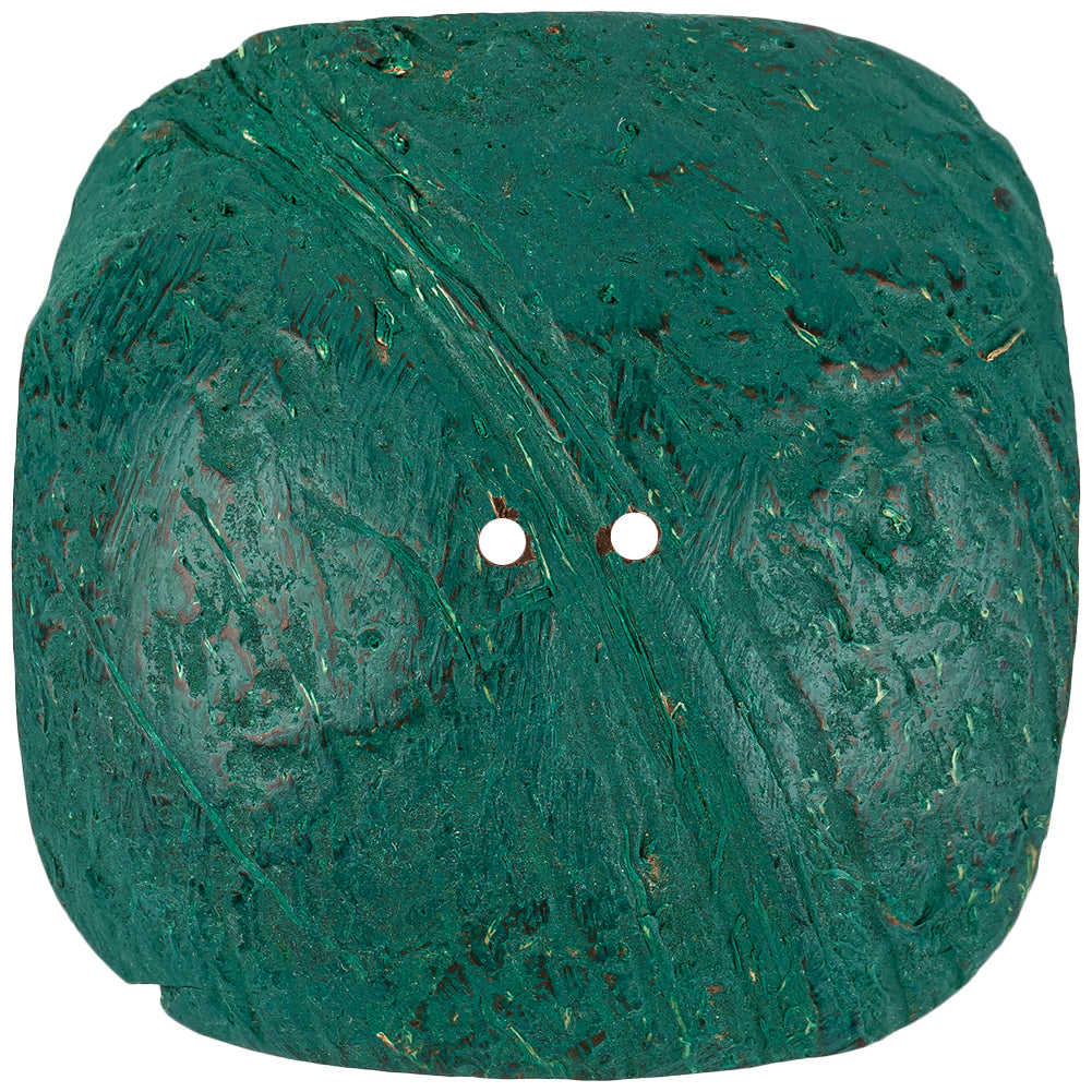 Hunter Green and Silver Foiled 2-Hole Coconut Button - 110L/70mm - Joann Fabrics