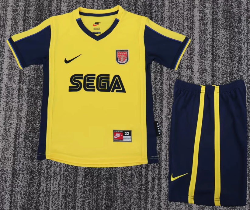 2000/2001 Retro Arsenal Away Football Shirt 1:1 Thai Quality Kids Size