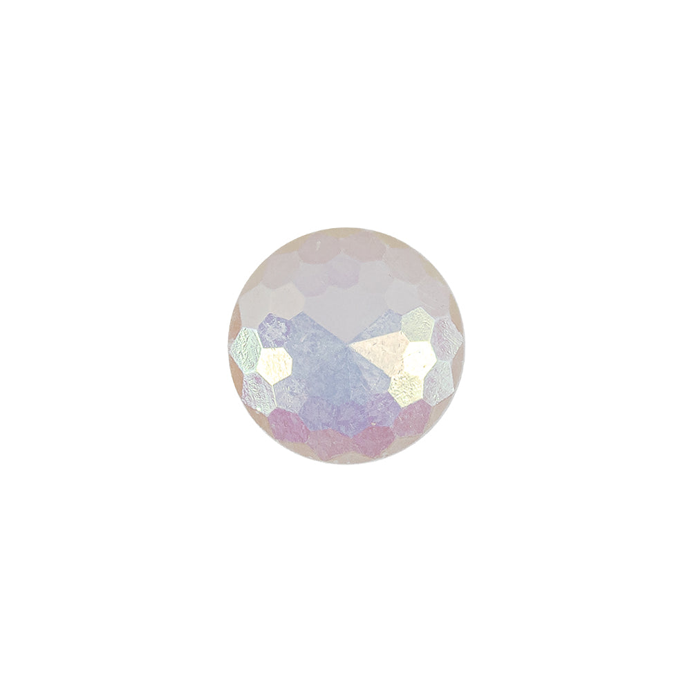 Vintage Chalk White AB Faceted Shank Back Button - 20L/12.5mm - Joann Fabrics