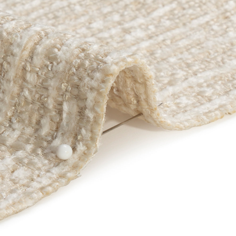 Tweed Upholstery Chenille - Snow Striated - Caprona Collection - Joann Fabrics