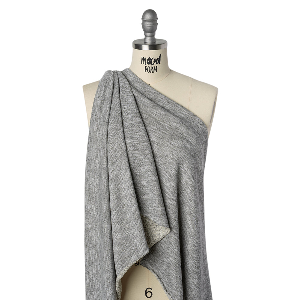 Cotton and Polyester French Terry - Heathered Gray - Deadstock - Joann Fabrics