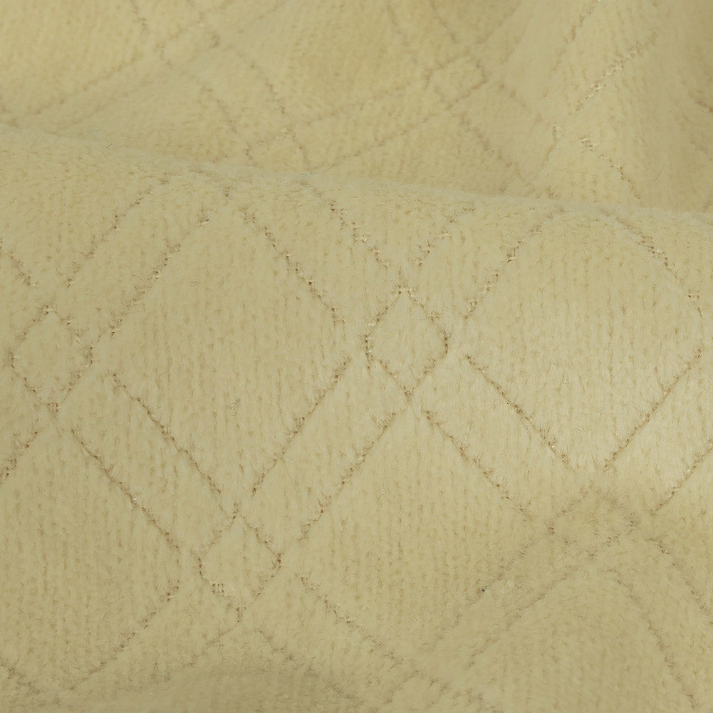 Ivory Diamonds Velvet - Joann Fabrics