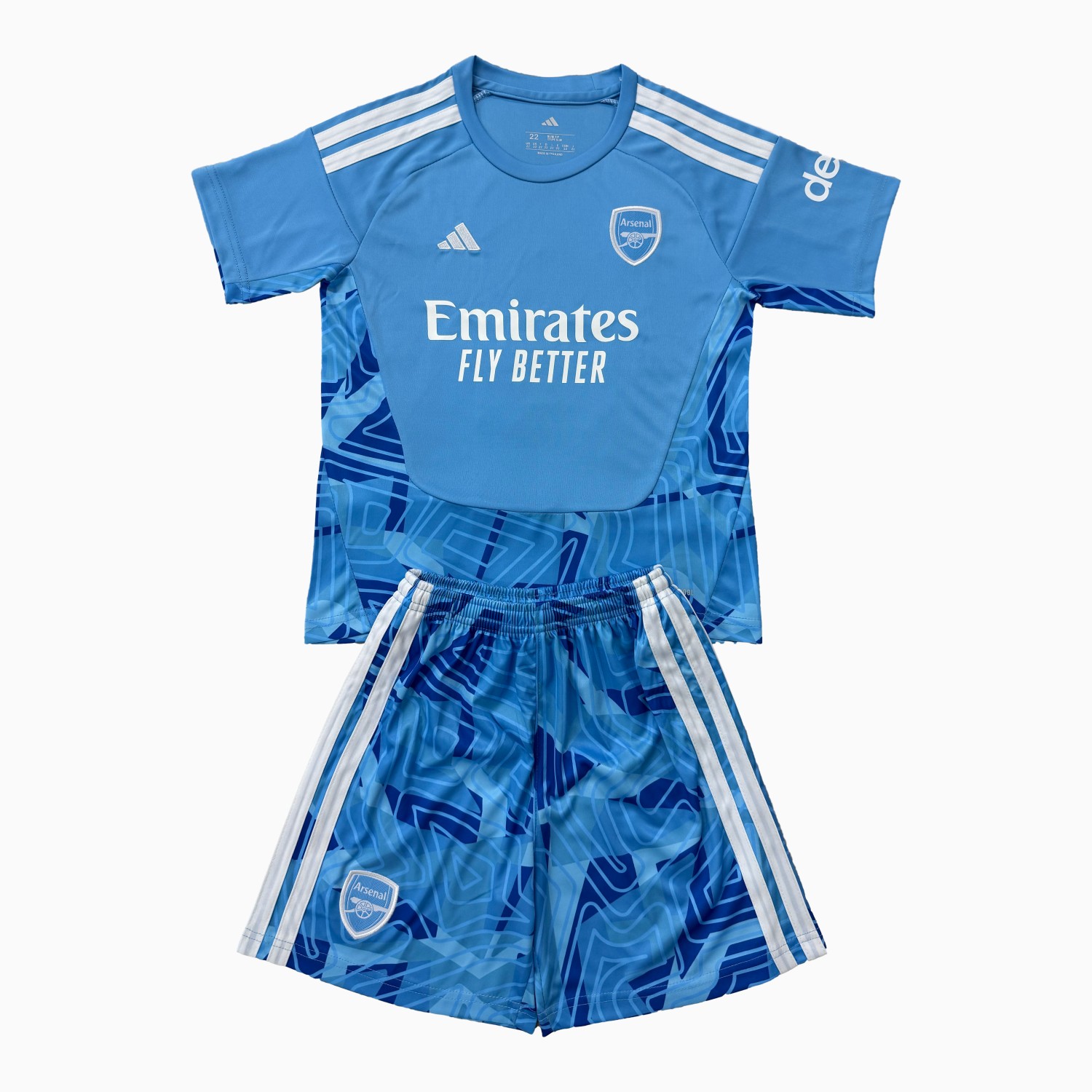 Arsenal 26-27 Sky Blue Goalkeeper Men's Adult Jersey Set - Fans Version - UnitedFutballJersey