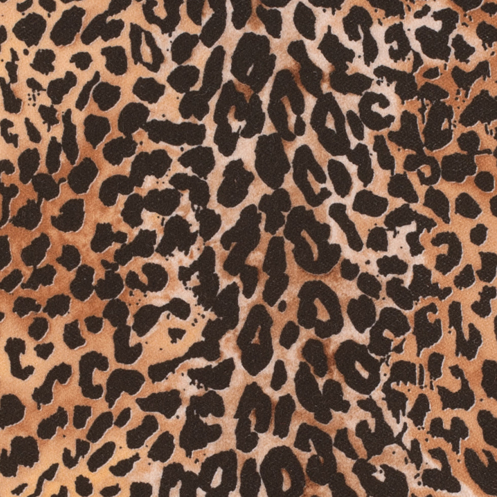 Brown/Black Cheetah Printed Micro-Polyester and Cotton - Joann Fabrics