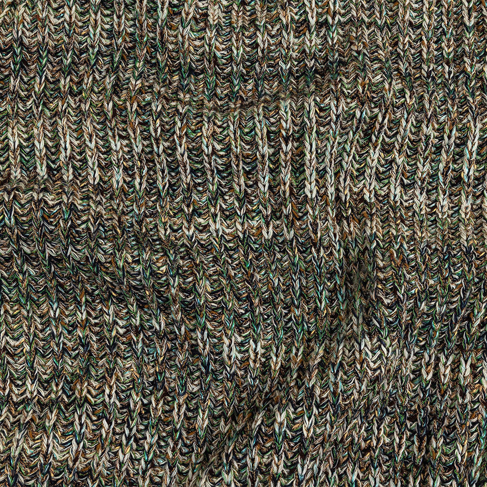 Green, Beige and Total Eclipse Mottled Chunky Wool Rib Knit - Joann Fabrics