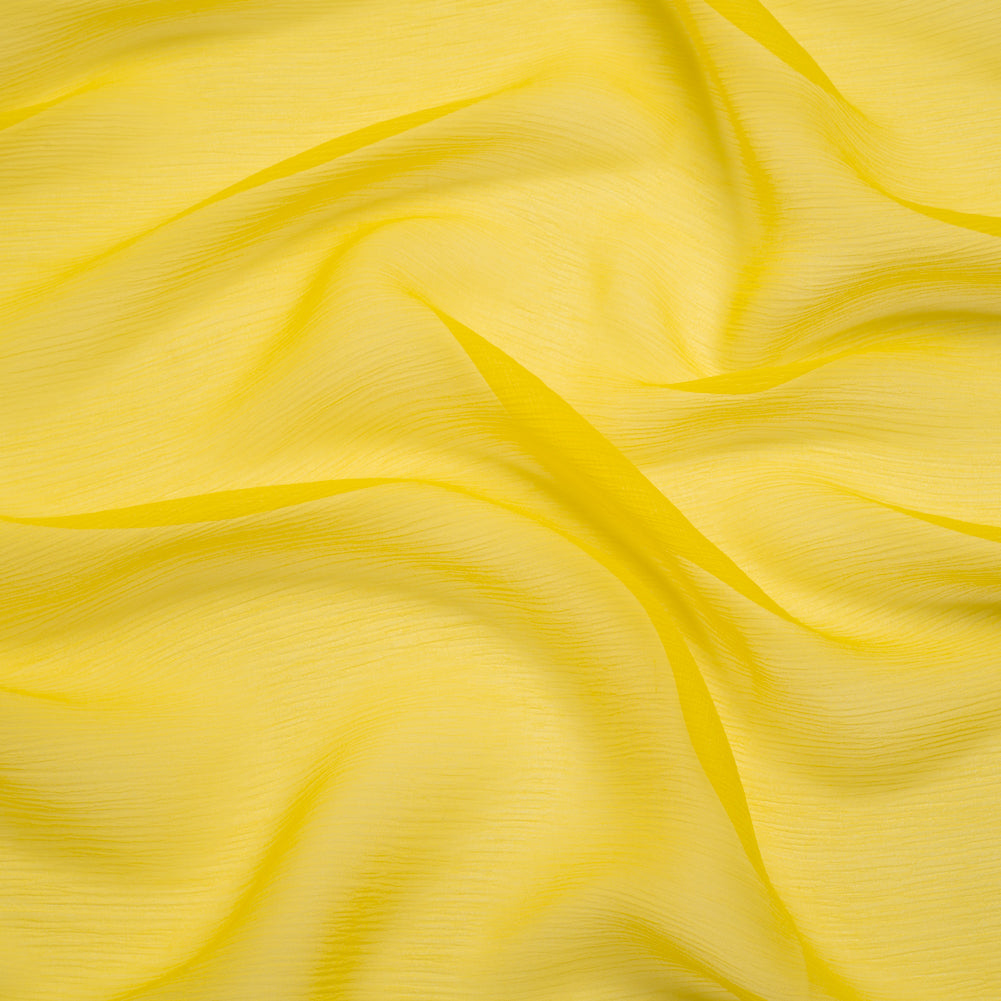 Crinkled Silk Chiffon - Buttercup Yellow - Premium Collection - Joann Fabrics