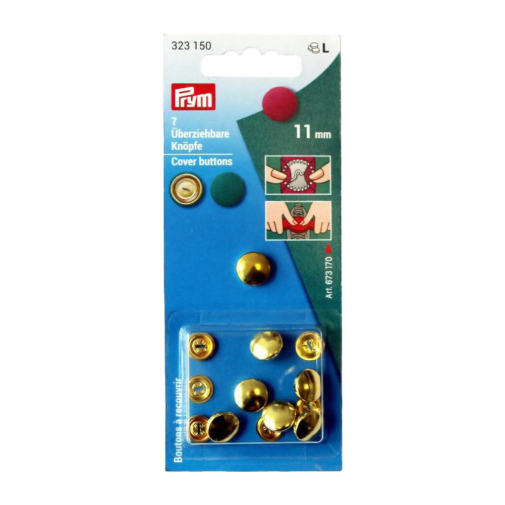 Prym Cover Buttons - Gold 11mm - 7 ct - Joann Fabrics