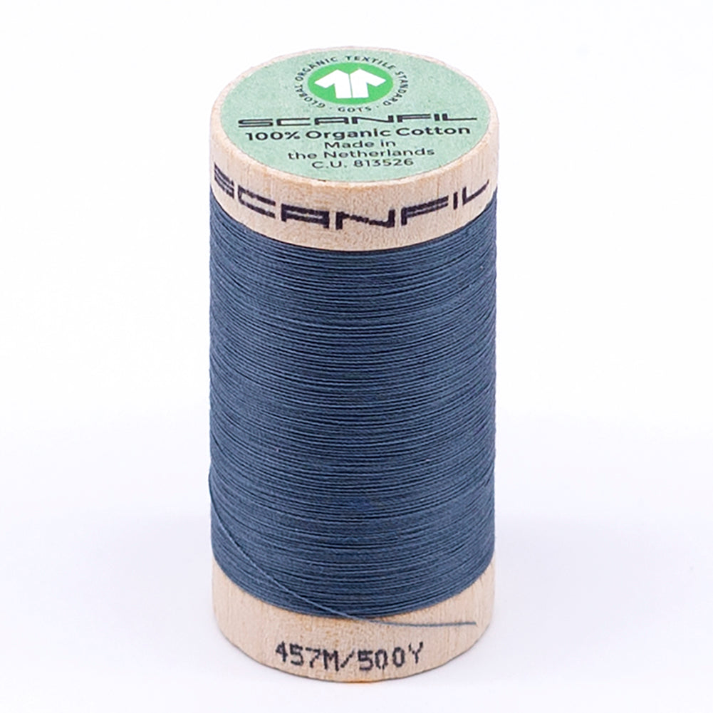 SCANFIL® 50wt Organic Pima Cotton Thread 500 yds - 4819 Aegean Blue - Joann Fabrics