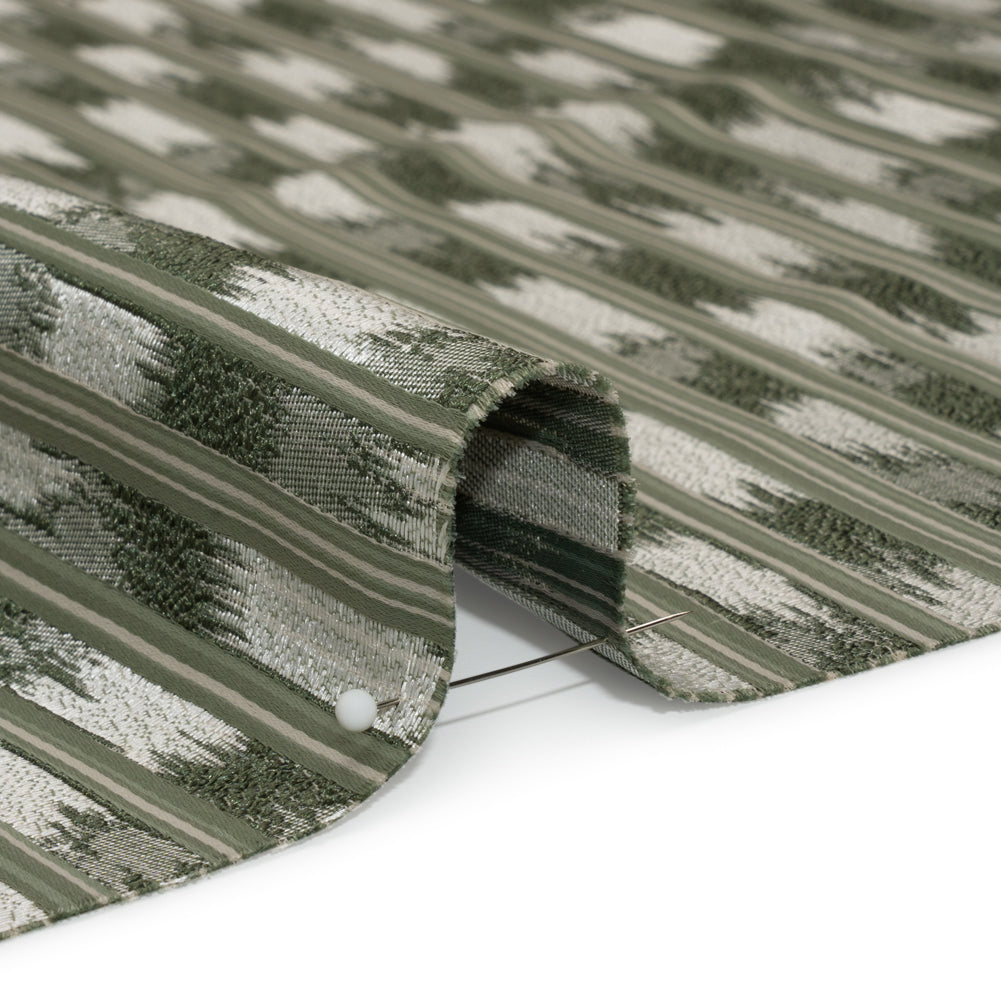 Recycled Polyester Drapery Jacquard - Forest Streaking Stripes - British Imported - Joann Fabrics