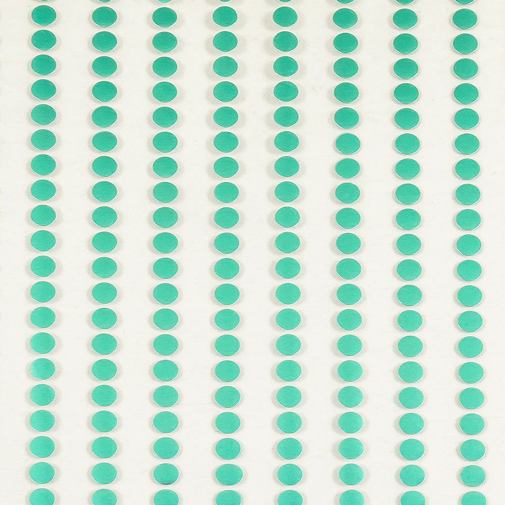 Vintage Aligned Blue Zi Circles on Clear Iron on Film - 4