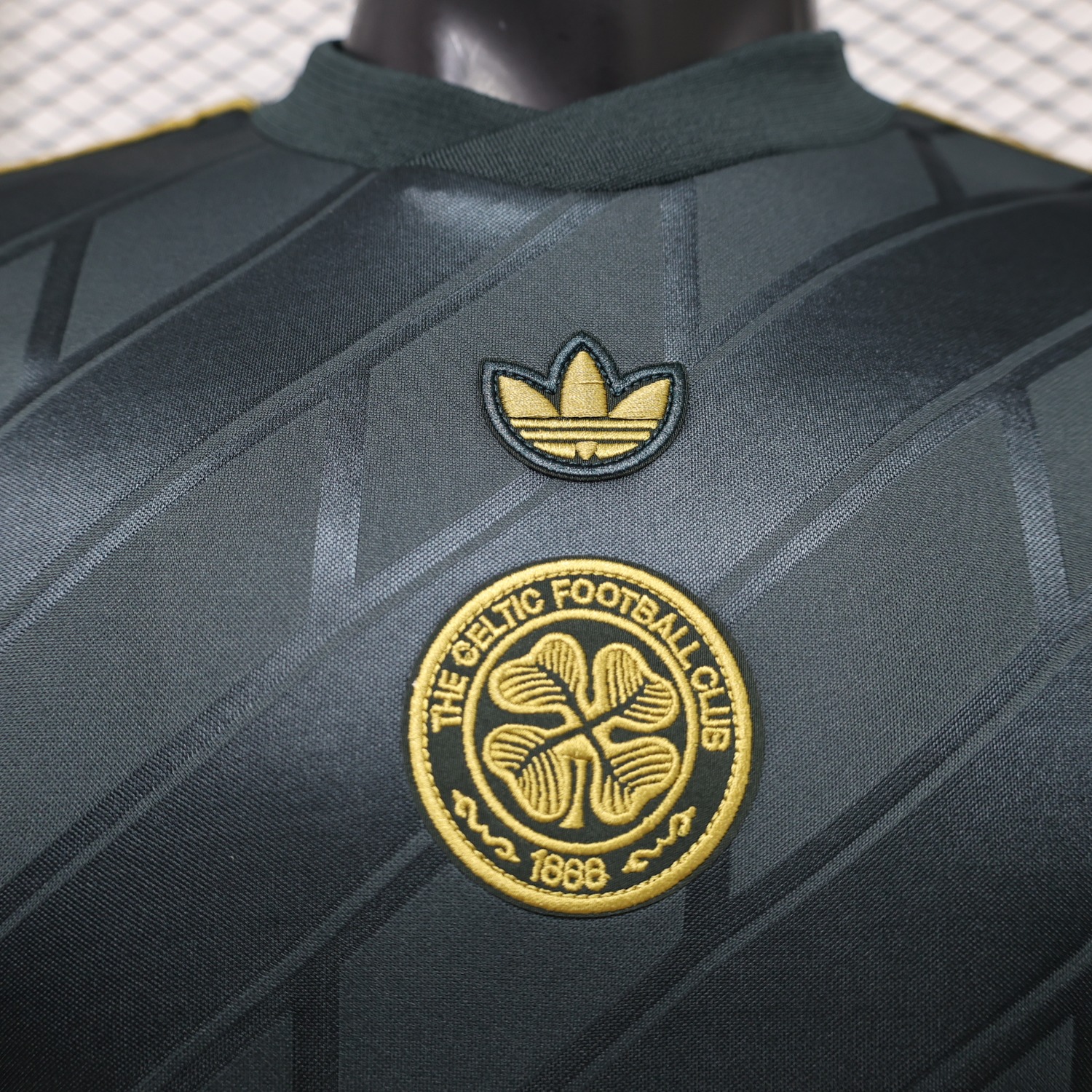 Celtic 26-27 Dark Green Gold Retro Style Casual Jersey - Player Version - UnitedFutballJersey