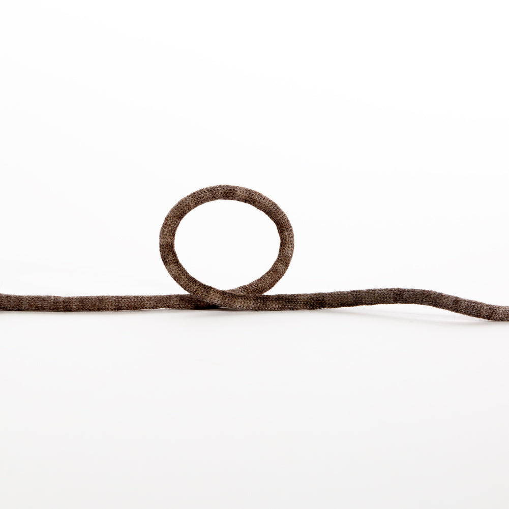 Italian Dark Brown Wool Drawstring Trimming - 0.25