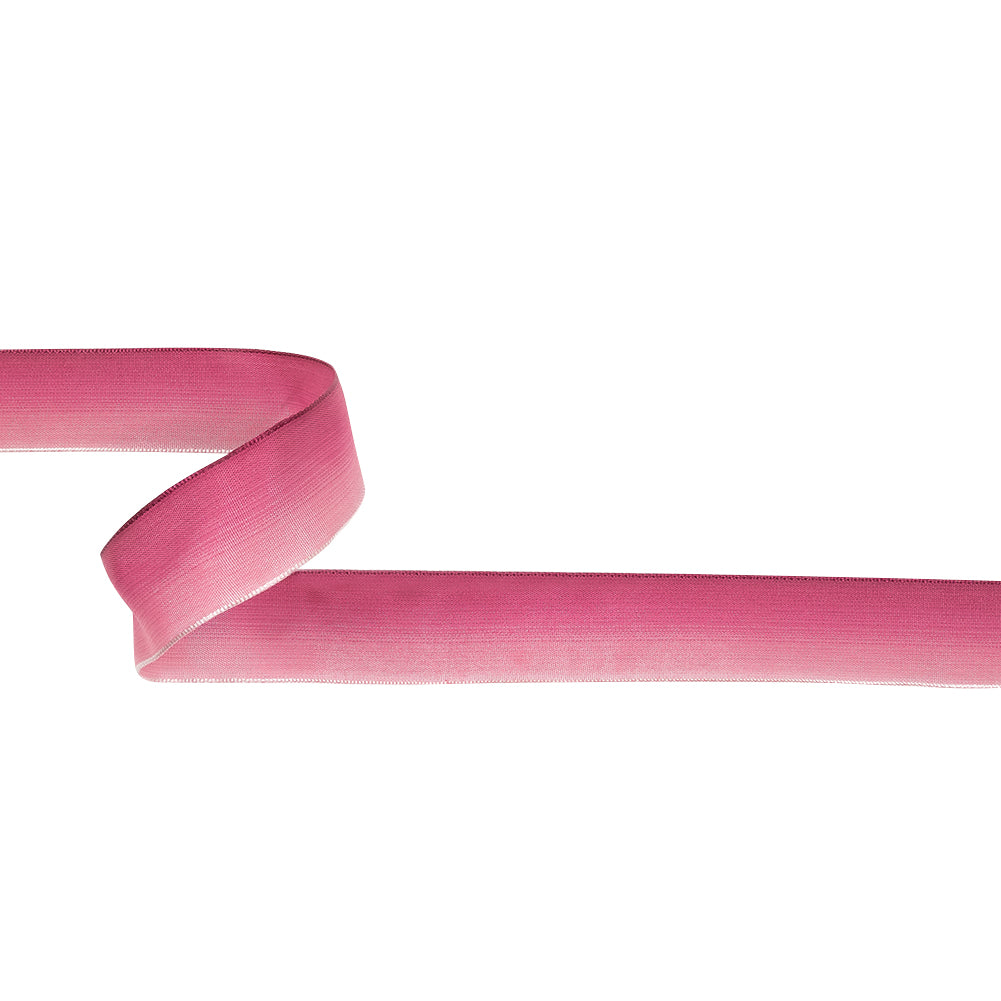 Hot Pink Ombre Wire Edged Ribbon - 0.875