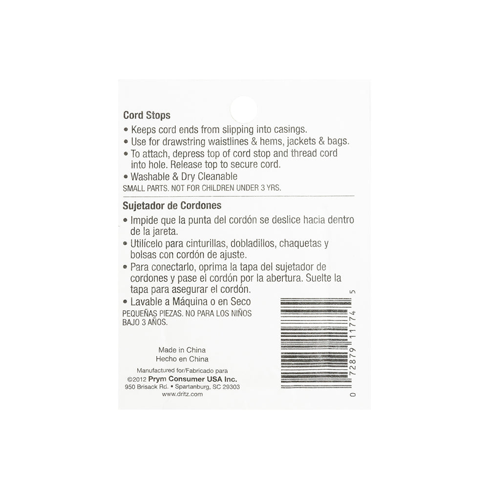Dritz Clear 2 Count Cord Stops - Joann Fabrics
