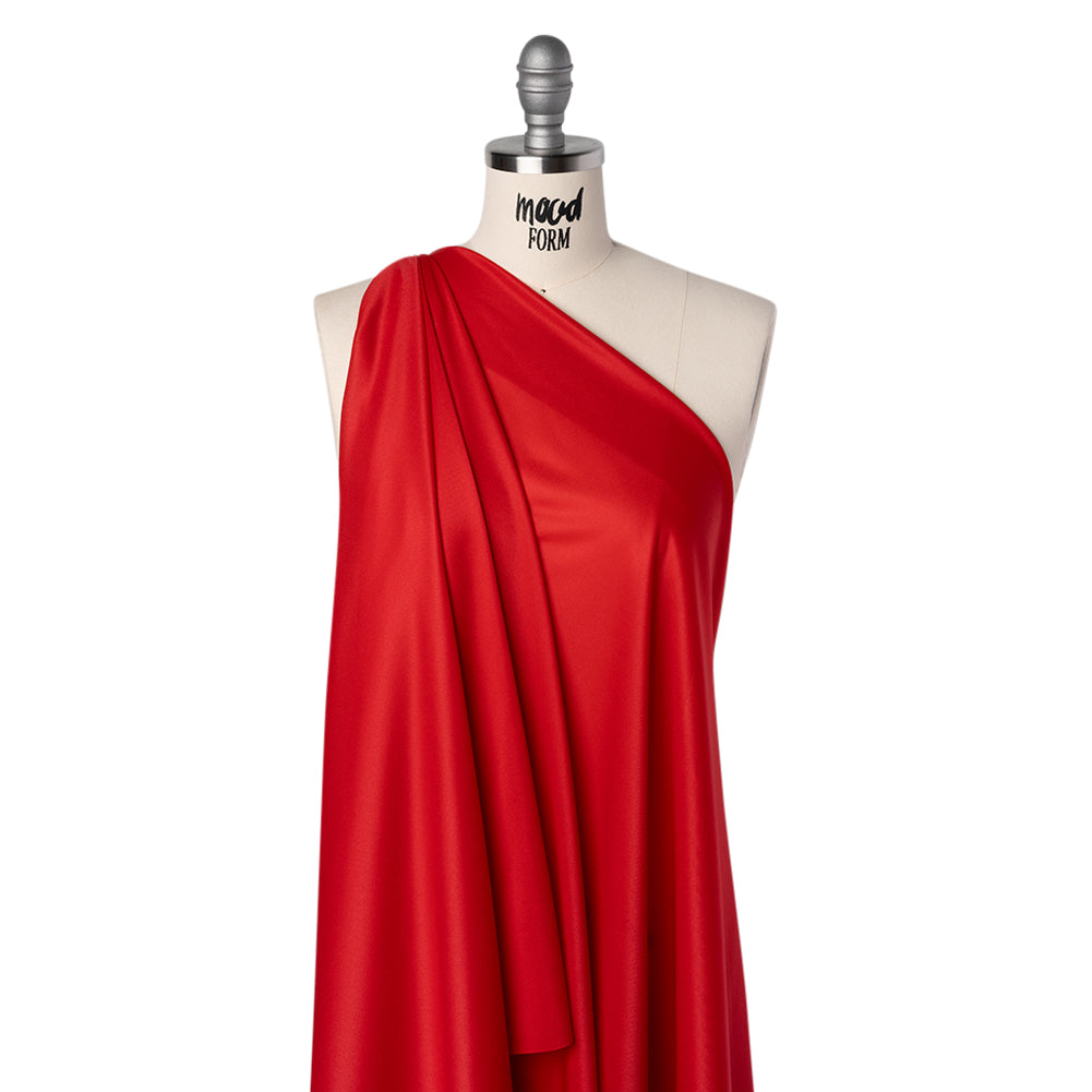 Polyester Pongee Knit Lining - Red - Luca Collection - Joann Fabrics