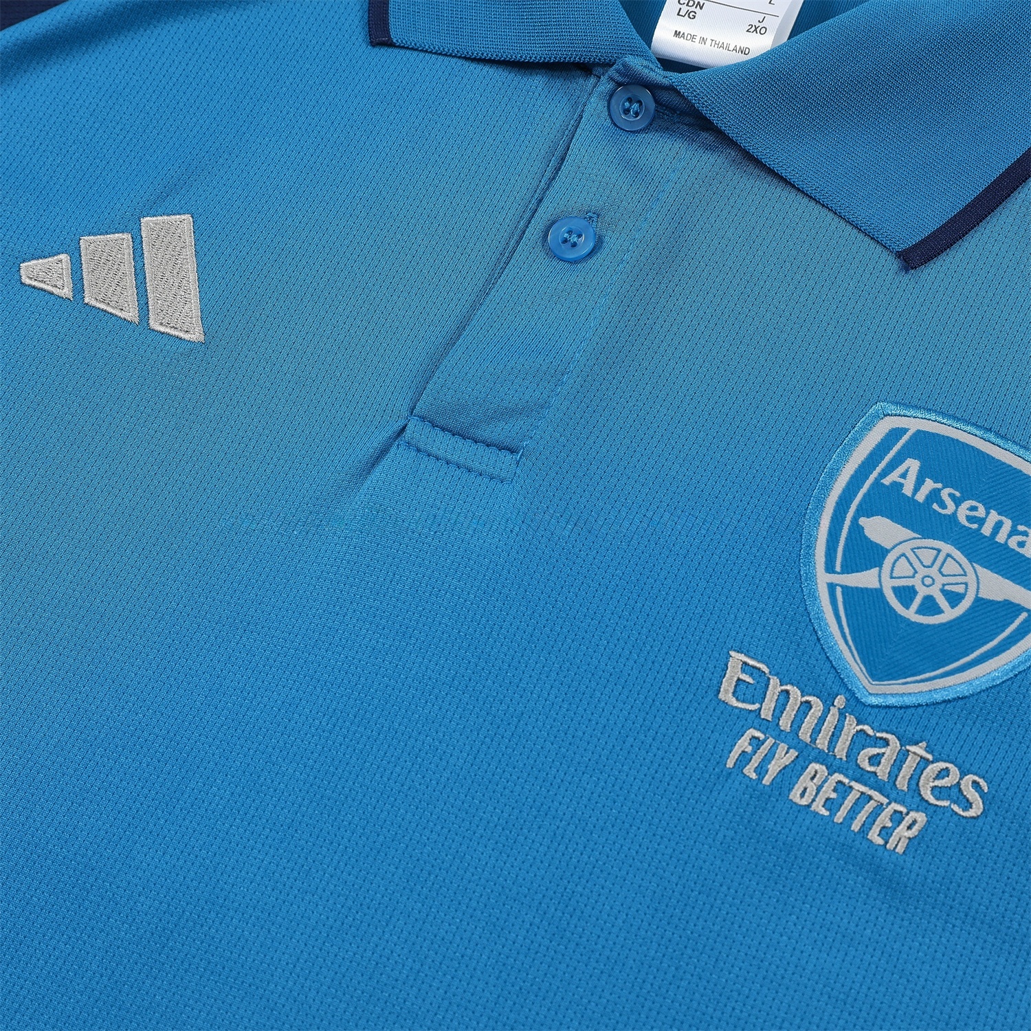 Arsenal 25-26 POLO Short-Sleeve Training Set - Royal Blue Top and Deep Blue Pants - UnitedFutballJersey