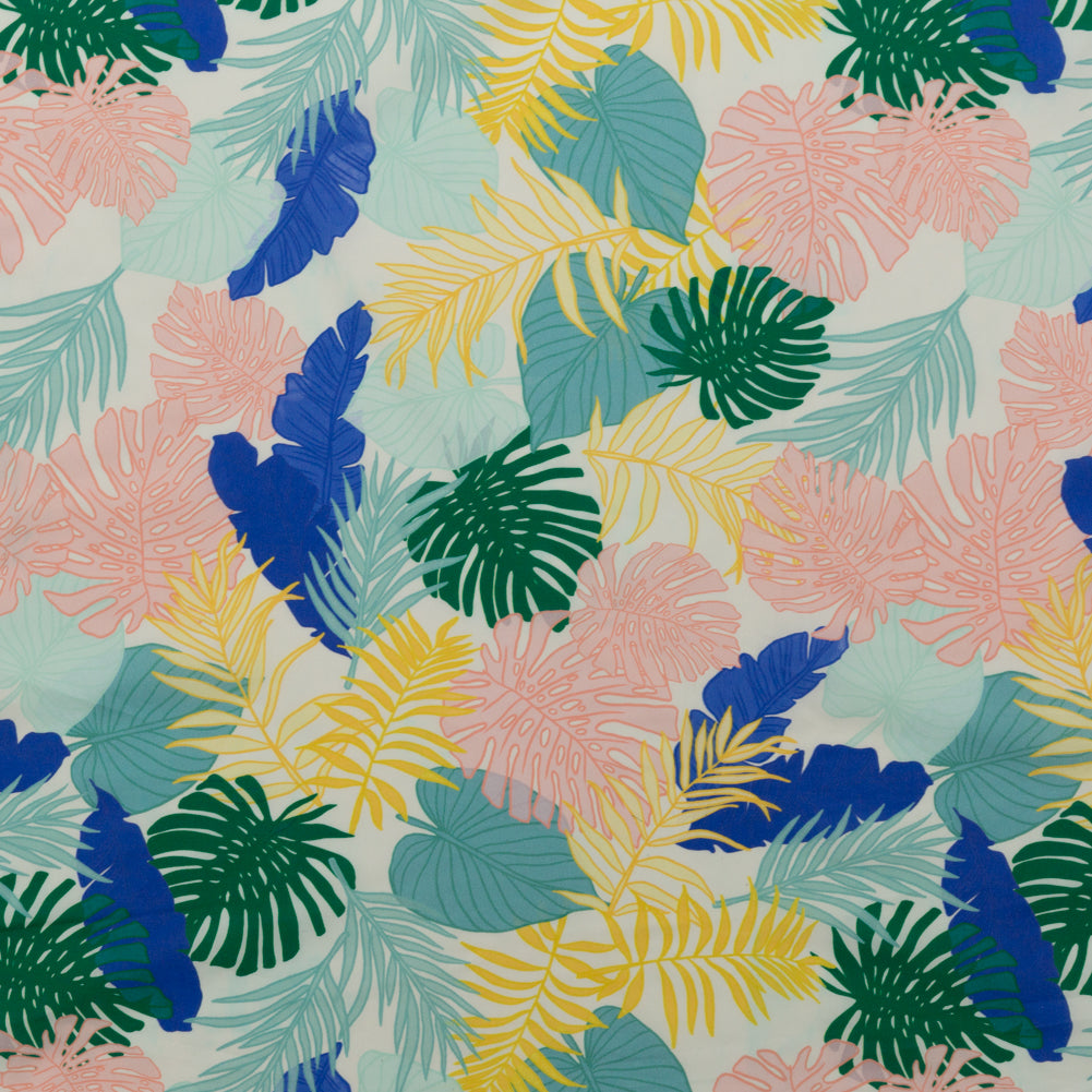 Mood Exclusive Feuilles Soufflées par le vent Tropical Cotton Poplin - Joann Fabrics